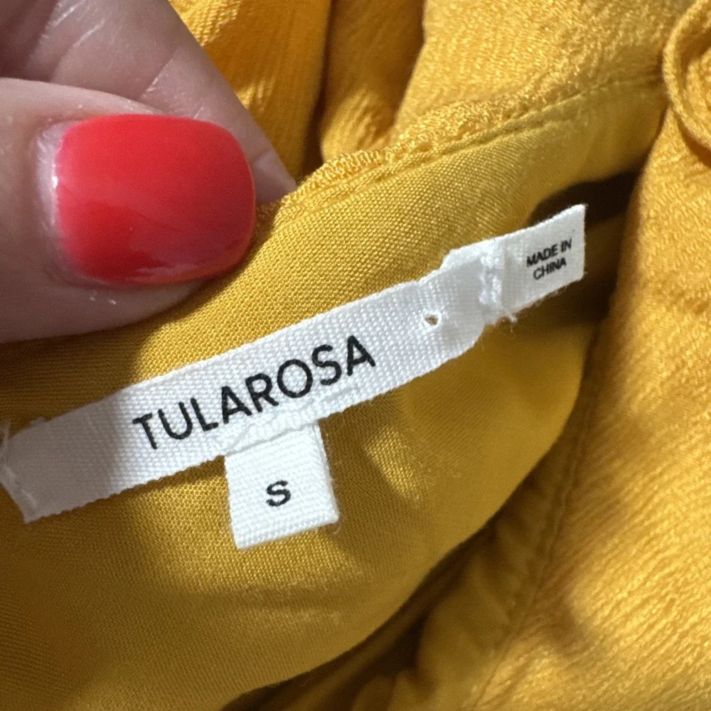 Tularosa Size Small Midi Dress Lily Yellow‎ Dolly REVOLVE